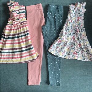 Toddler girl 4-piece mix and match outfits size 5T